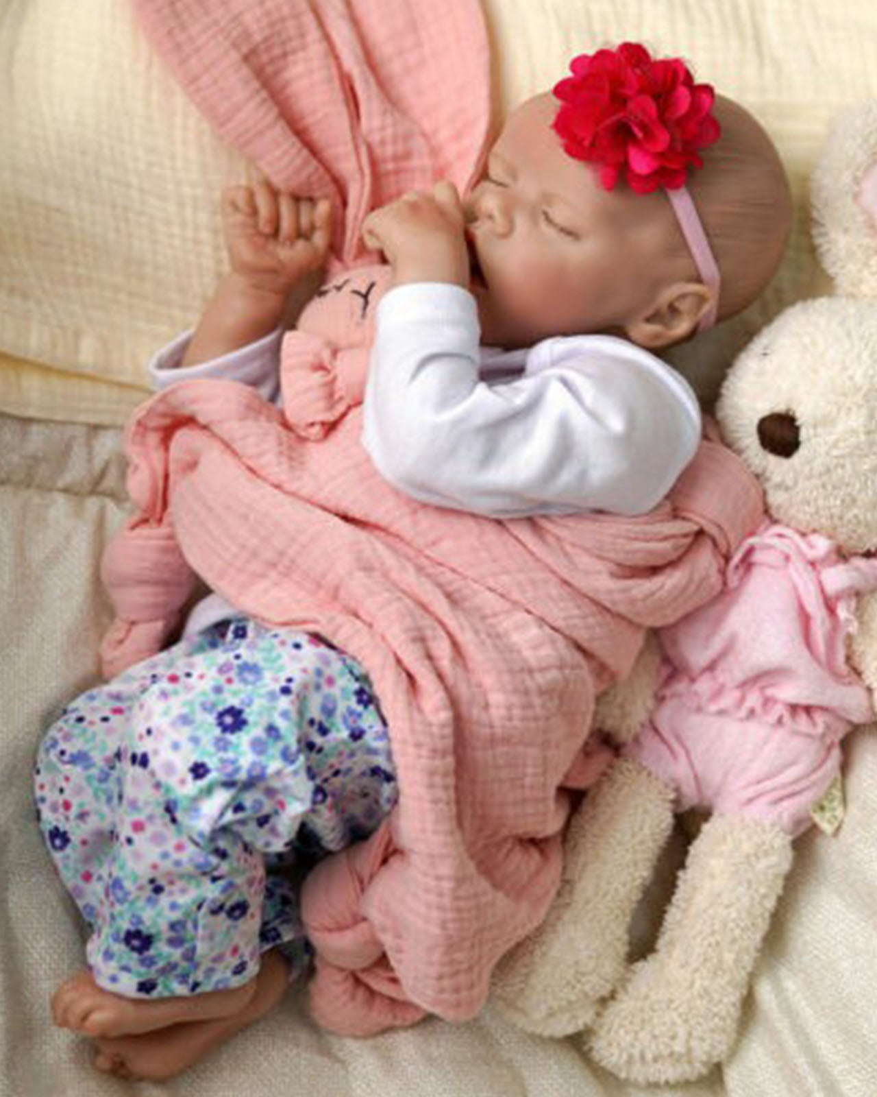 Deirdre - 18" Reborn Baby Dolls Cute Newborn Girl is Immersed in the Sweet Embrace of Slumber