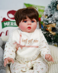 Janet - 22" Reborn Baby Dolls Cute Chubby Toddlers Girl with Enchanting Innocent Expression