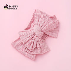 (Buy 1 get 1 at 50% off) Baby Headbands Soft Nylon Hairbands with Bows Girls Hair Accessories for Reborn Baby Dolls