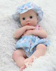 Viv - 13" Full Silicone Reborn Baby Dolls Cute Premature Twins with Washable Weighted Body