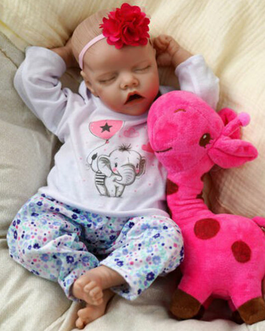 Deirdre - 18" Reborn Baby Dolls Cute Newborn Girl is Immersed in the Sweet Embrace of Slumber