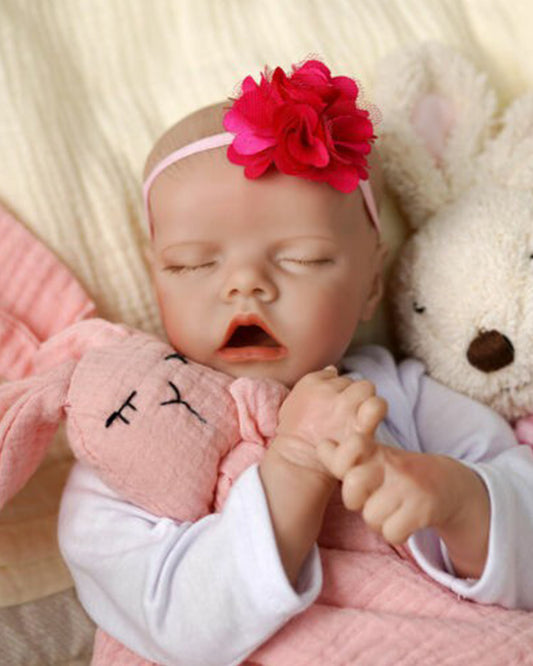 Deirdre - 18" Reborn Baby Dolls Cute Newborn Girl is Immersed in the Sweet Embrace of Slumber