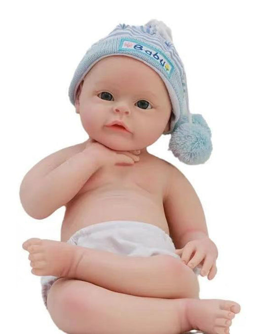 Estelle - 22" Full Silicone Reborn Baby Dolls Cute Platinum Silicone Toddler Girl