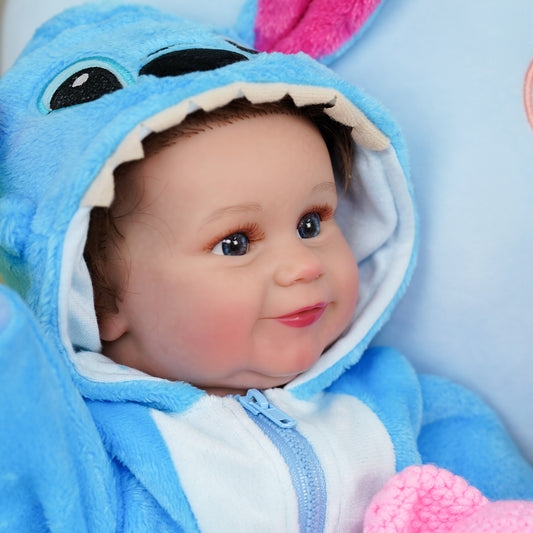 Zhenya - 20" Reborn Baby Dolls Silicone Reborn Baby Doll Toddler Lifelike Real Newborn Toddler Dolls Best Gift for Girl