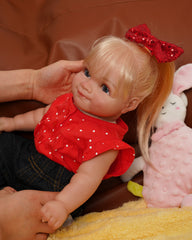 Livia - 20" Handmade Realistic Reborn Baby Dolls Real Looking Lifelike Toy Accessories Gift for Kids/Elderly Living Alone