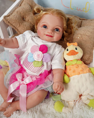 Ella - 20" Reborn Baby Dolls Realistic Newborn Vinyl Baby, Real Baby Dolls That Look Real Silicone Vinyl Reborn Baby