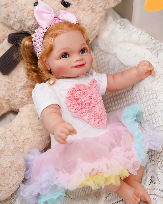 Paulina - 20" Finished Open Eyes Cute Reborn Baby Doll Realistic Dolls That Look Real and Gifts for Kids Age 3 and up