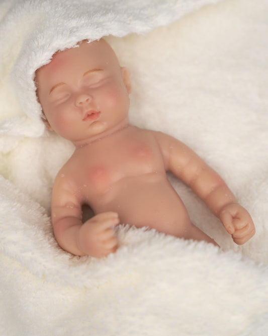 Lvy - 6" Full Silicone Reborn Baby Dolls Bouncy Newborn Girl With Flexible Waterproof Body