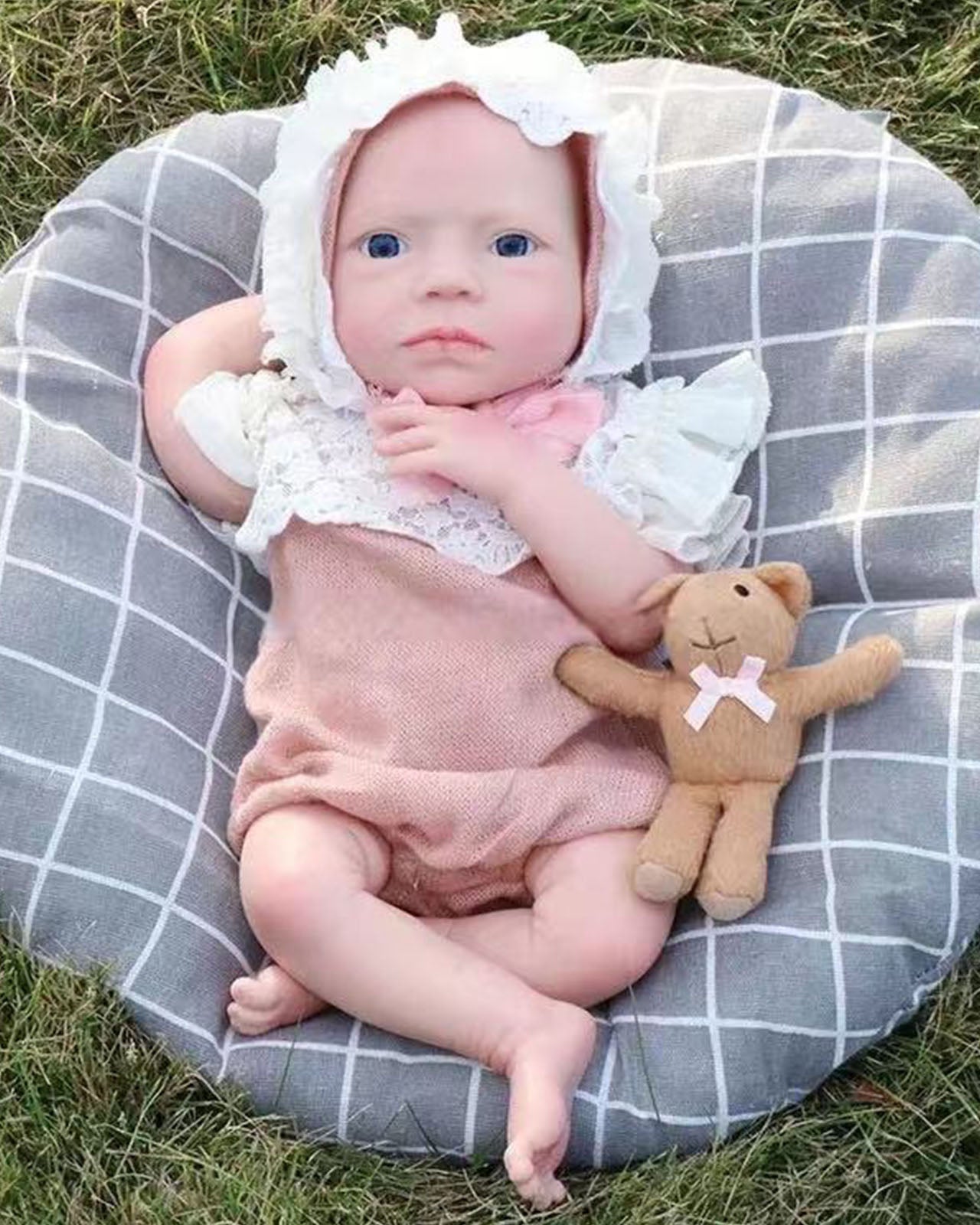 Dreamly - 18" Full Silicone Reborn Baby Dolls Waterproof Newborn Girl with Realistic Belly Button