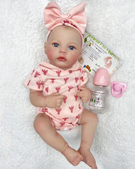 Duarte - 22" Reborn Baby Doll Hand-Painted Vinyl Body with Blue Headband