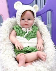 Aimee - 22" Full Silicone Reborn Baby Dolls Weighted Realistic Toddler Girl with 3D Skin Body
