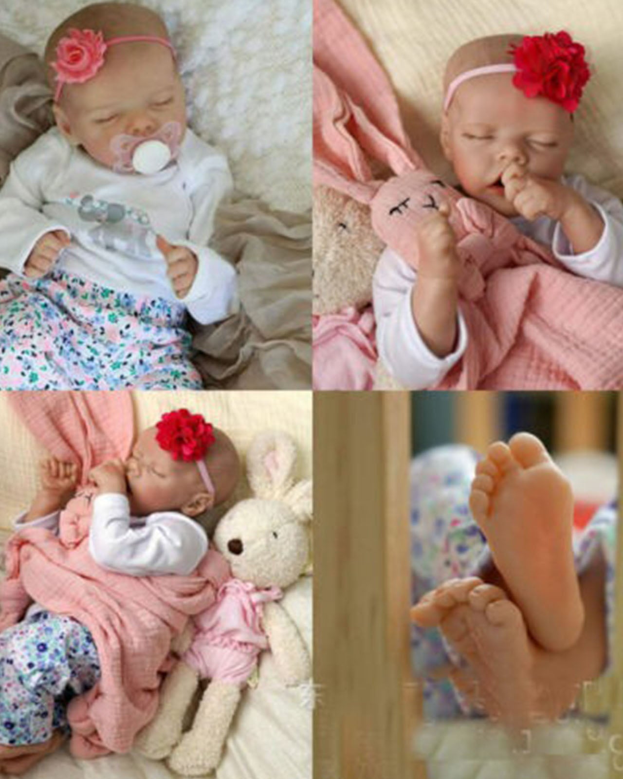 Deirdre - 18" Reborn Baby Dolls Cute Newborn Girl is Immersed in the Sweet Embrace of Slumber