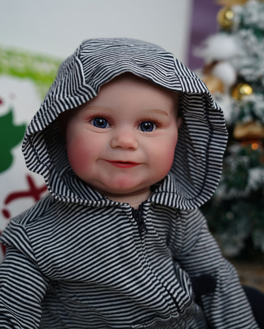 Fred - 24" Reborn Baby Dolls Smile Toddlers Boy with Big Bright Eyes