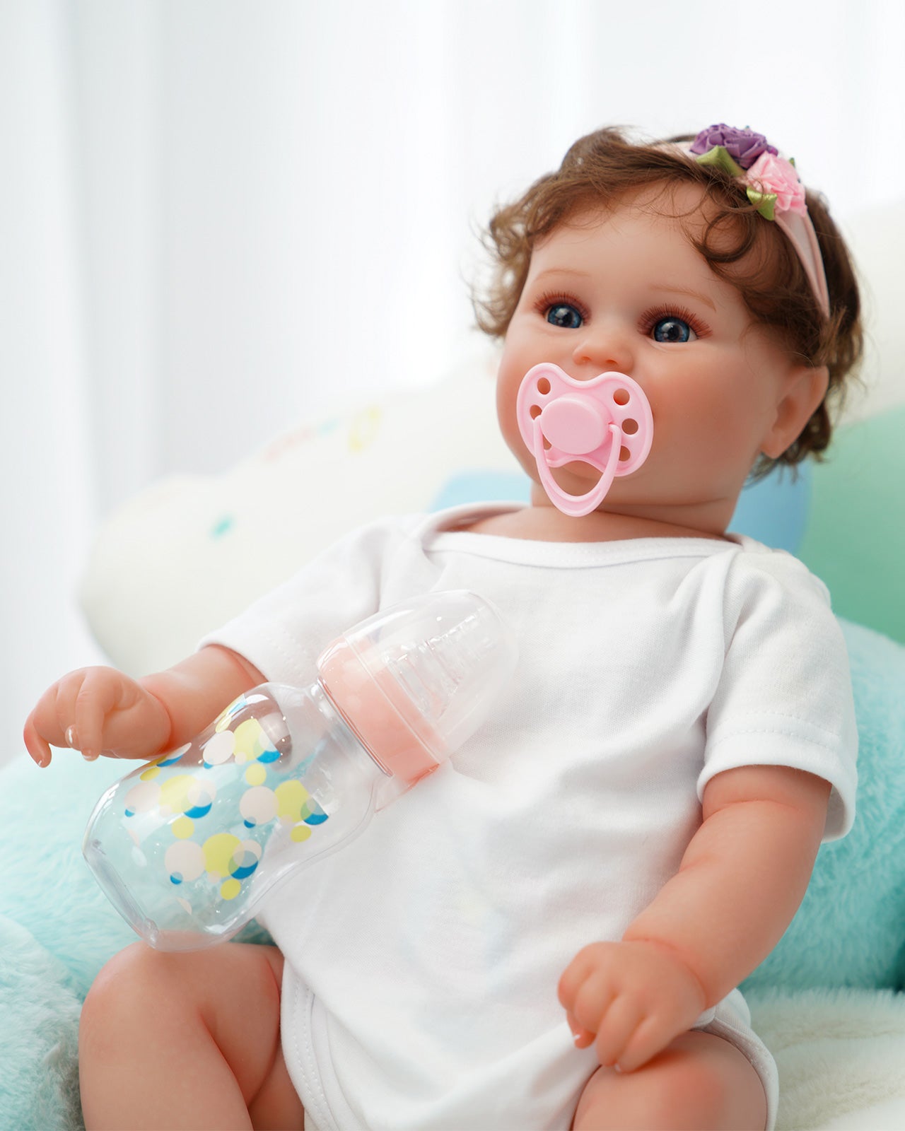 Emma - 20" Reborn Baby Dolls Chubby Smiling Newborn Girl With Smooth Skin