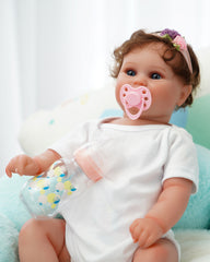 Emma - 20" Reborn Baby Dolls Chubby Smiling Newborn Girl with Smooth Skin