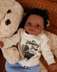 Asuman - Black Reborn Baby Dolls - 20 Inch African American Realistic Reborn Boy, Lifelike Newborn Doll That Look Real Weighted Soft Body