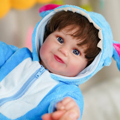 Zhenya - 20" Reborn Baby Dolls Silicone Reborn Baby Doll Toddler Lifelike Real Newborn Toddler Dolls Best Gift for Girl