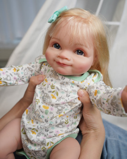 Aloenka - 20" Reborn Baby Dolls Cute Smile Newborn Girl with Real-Looking Skin - Vacos Designed