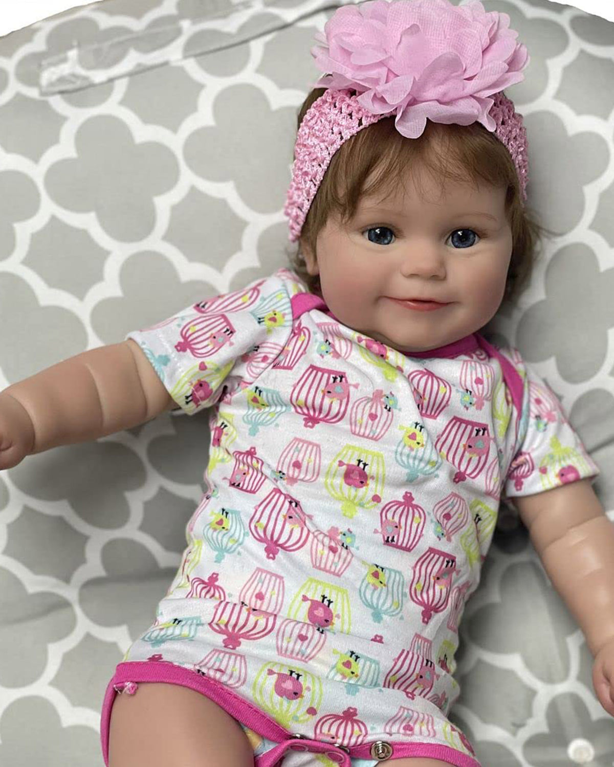 Barbara - 20" Reborn Baby Dolls Realistic Awake Toddlers Girl with Sweet Smile