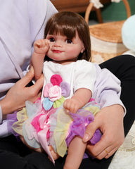 Benedita - 20" Soft Vinyl & Fabric, Hand-Painted Hair Reborn Baby Doll - Perfect Birthday or Christmas Gift for Youngsters