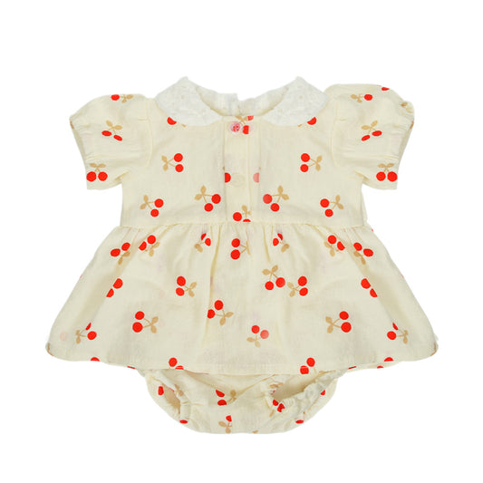 (Buy 1 get 1 at 50% off) Red Polka Dot Skirt Suit for 17"-20" Reborn Baby Doll