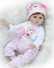 Dana - 22" Reborn Baby Dolls Chubby Toddlers Girl With Big Starry Eyes