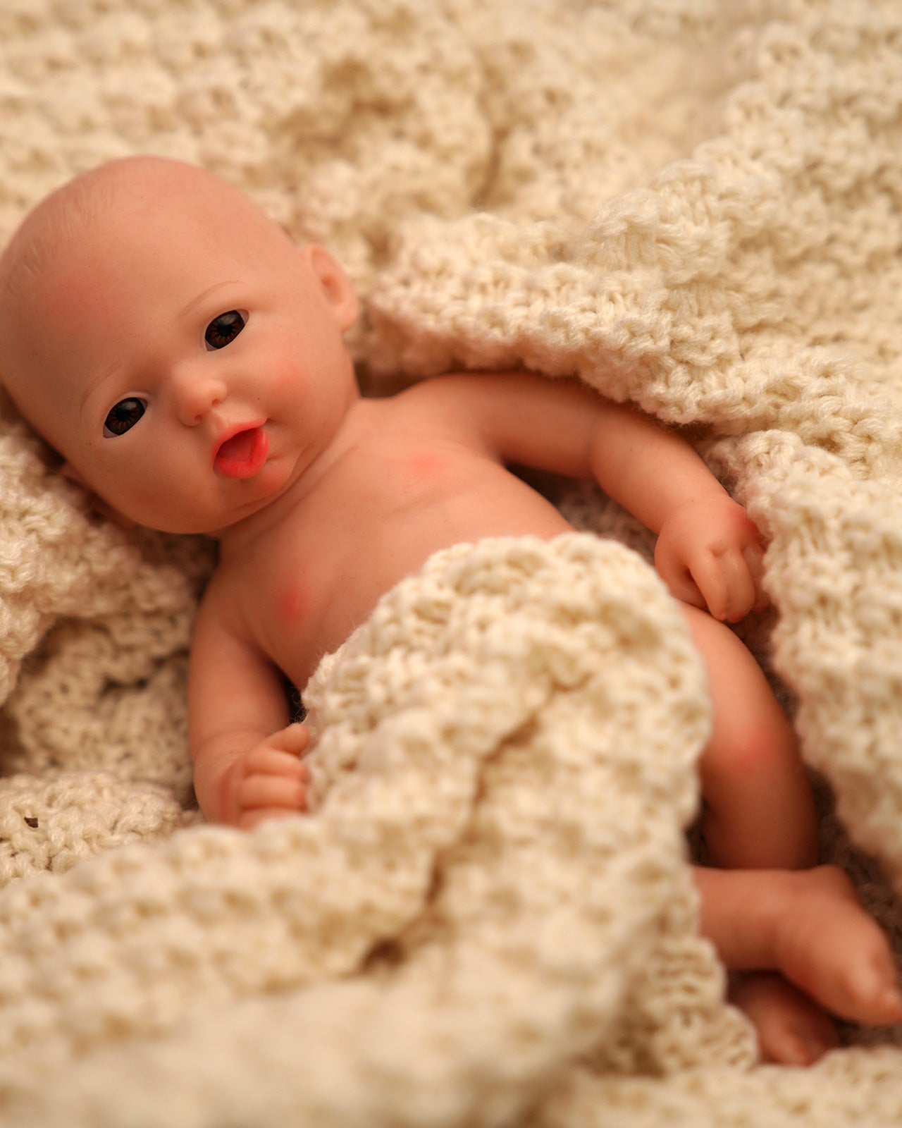 Kelly - 8" Full Silicone Reborn Baby Dolls Humid Pouty Mouth Newborn Girl With Elastic And Smooth Body