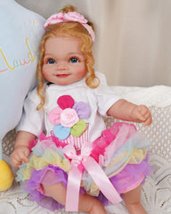 Leonor - 20" Lifelike Reborn Baby Dolls Real Baby Feeling Realistic-Newborn Baby Girl Dolls Adorable Smiling Real Life Baby Dolls