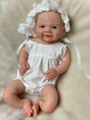 Jerome - 13" Full Silicone Reborn Baby Dolls Cute Smile Premature Girl