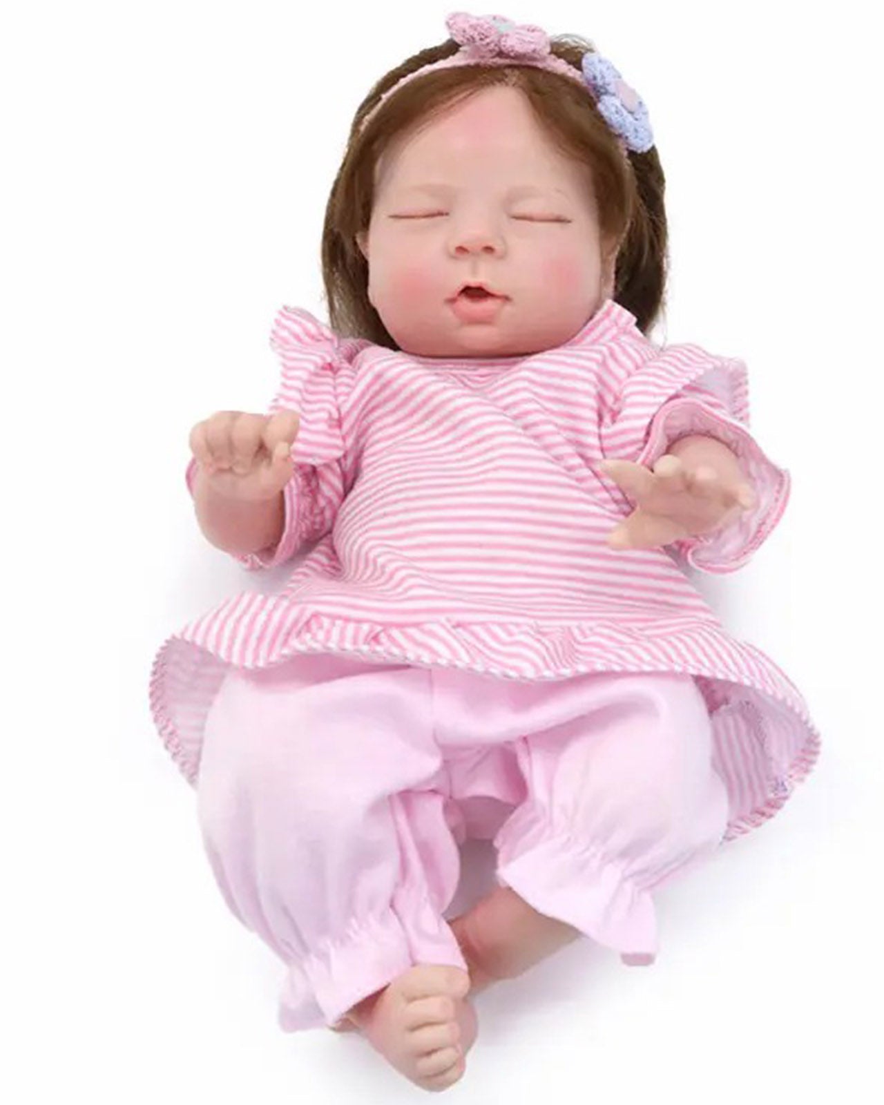 Jessica - 13" Full Silicone Reborn Baby Dolls Hand Painted Cute Newborn Girl With Rooted Hair