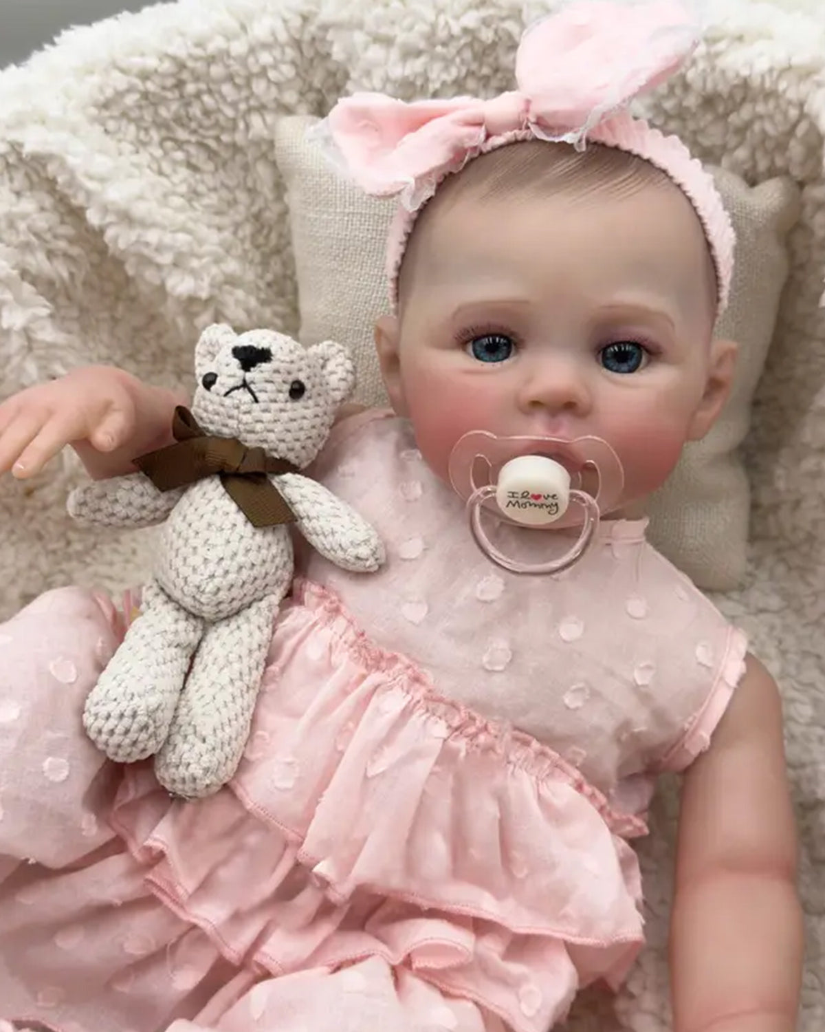 Tomas - 22" Realistic Reborn Baby Doll Fantasy Fashion Doll with Hand-Painted Skin Texture and Soft Cloth Body