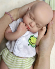 Pascual - 13" Full Silicone Reborn Baby Dolls Can Open Mouth Lifelike Bebe Boy Reborn Doll For Choose Birthday Gifts