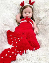 Irene - 22" Full Platinum Silicone Baby Dolls Weighted Toddler Girl with Soft Realistic Body