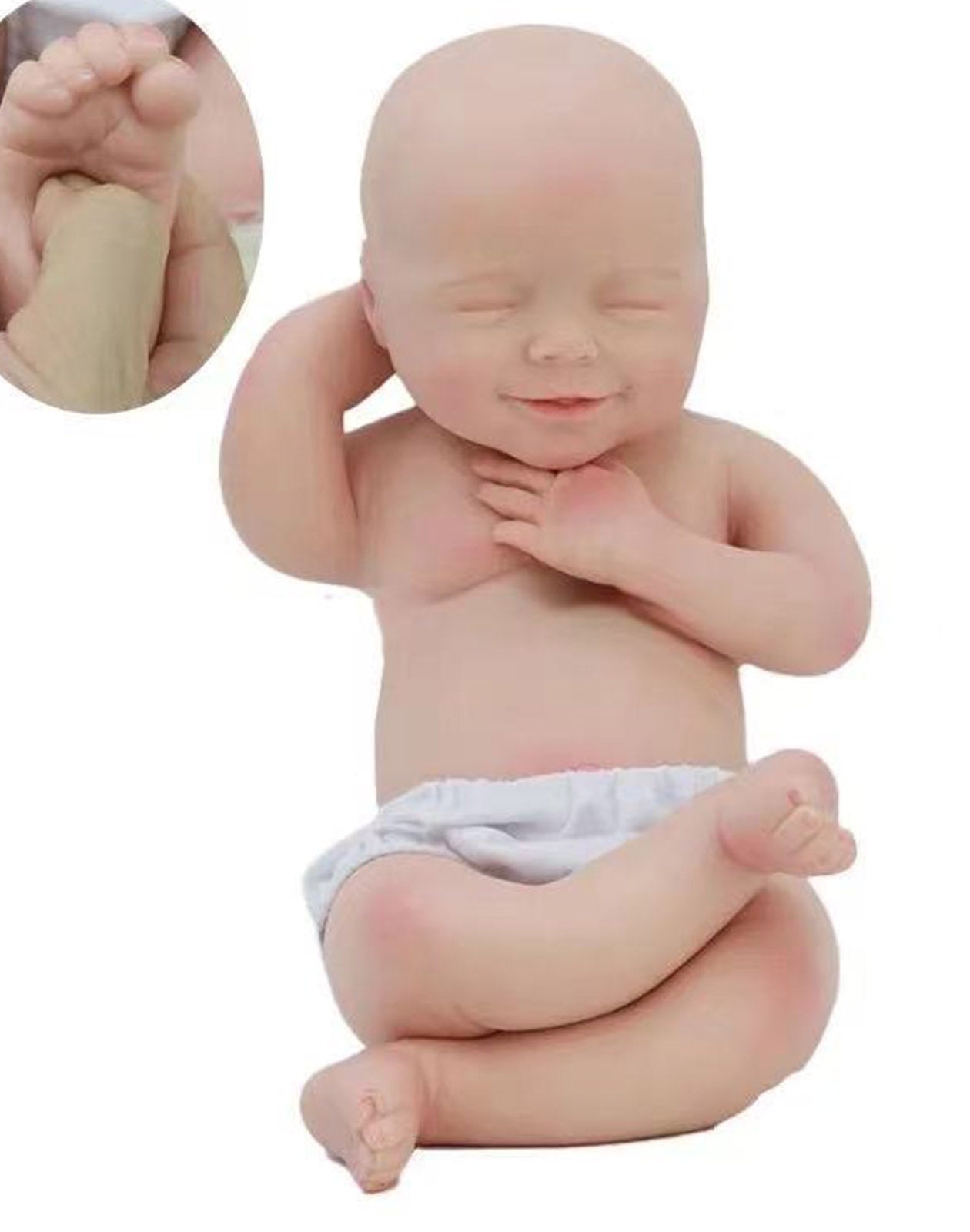 Jacob - 20" Full Silicone Reborn Baby Dolls Sleeping Handmade Toddlers Boy with a Weighted Body