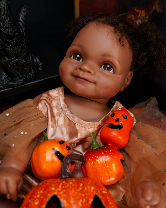 Rita - 20" Black Reborn Baby Dolls Soft Body Realistic-Newborn Baby Dolls Handmade Real Life Baby