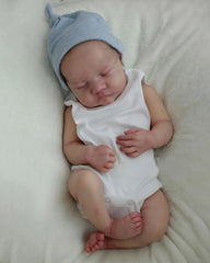 Edric - 17" Reborn Baby Dolls Handmade Sleeping Newborn Boy With Soft Touch