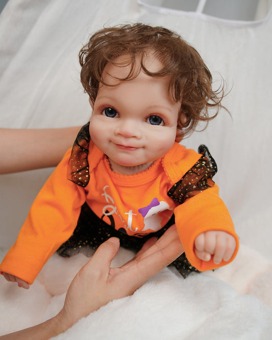 Maunier - 20" Reborn Baby Dolls with Cute Dimple Newborn Girl - VacosHeart Designed