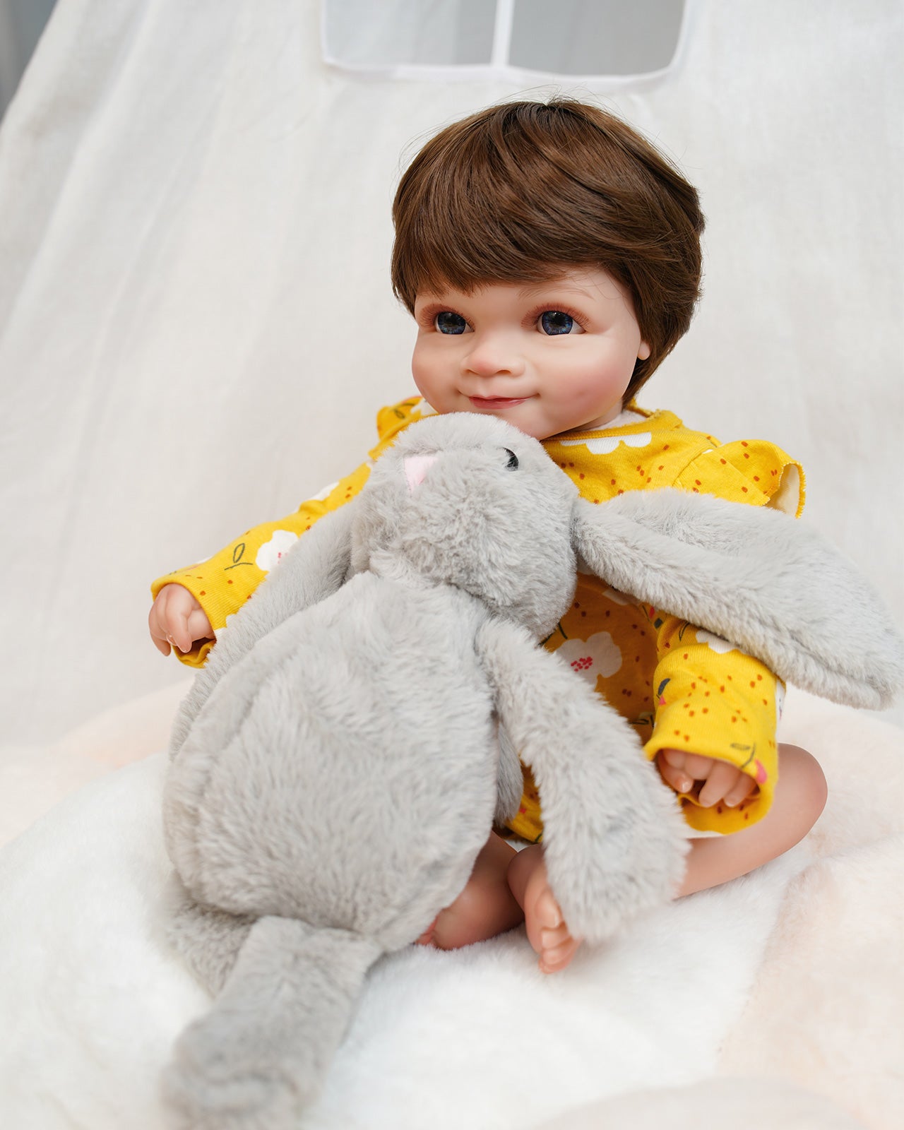 Selena - 20" Reborn Baby Dolls Handmade Awake Cute Newborn Girl - Vacos Designed