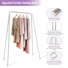 Dance Bag with Garment Rack, 23" Dance Costumes Rolling Garment Bags For Travel, Garment Duffle Bag For Dance Competition Travel Bag with Garment Rack (Black with Orange Trim)