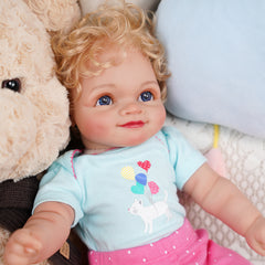 Katya - 20" Adorable Lifelike Reborn Baby Dolls Girl with Opened Blue Eyes