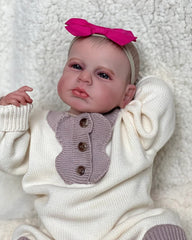 Faith - 20" Reborn Baby Dolls Awake Chubby Newborn Girl With Soft Touch Silicone Vinyl Body