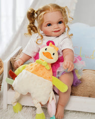 Ella - 20" Reborn Baby Dolls Realistic Newborn Vinyl Baby, Real Baby Dolls That Look Real Silicone Vinyl Reborn Baby