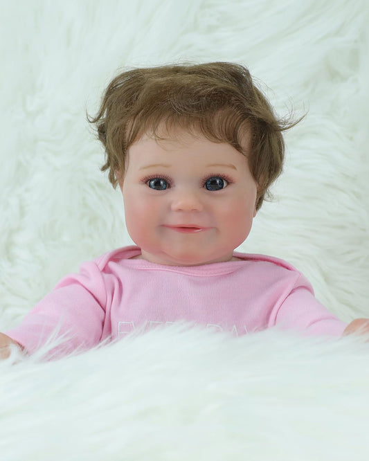 Elly - 20" Reborn Baby Dolls Look Real Newborn Girl with Sweet Smile