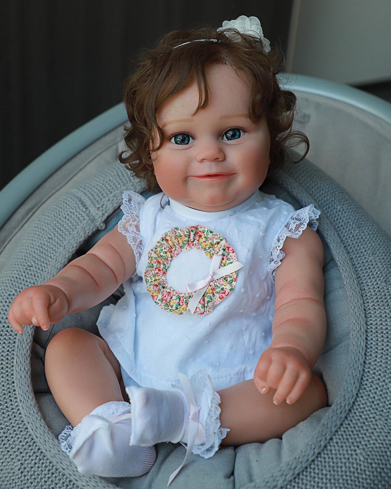 Leila - 20" Reborn Baby Dolls Realistic Soft Silicone Vinyl Newborn Girl With Innocent Face