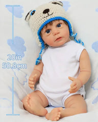 Gonzalo - 20" Reborn Baby Dolls That Look Real With Realistic Skin, Vinyl Limbs and Cloth Body Boy