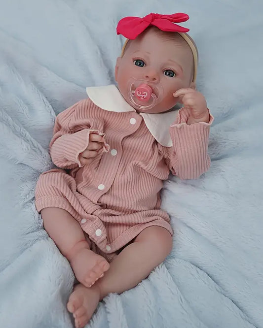 Yulya - 22" Painted Hair Reborn Dolls With Big Eyes Girl Doll