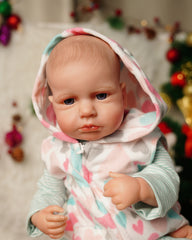 Lindsay - 20" Reborn Baby Dolls Tiny Puckered Mouth Newborn Girl with Big Blue Eyes