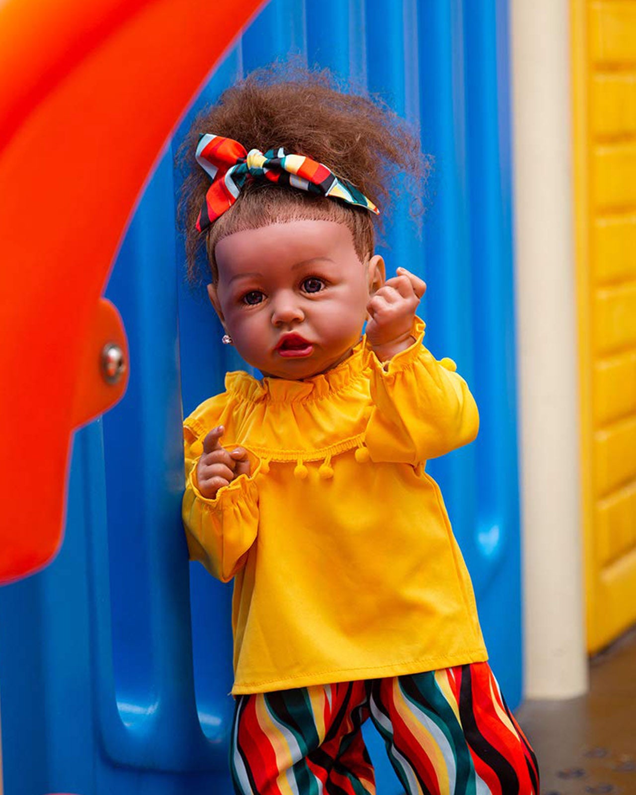 Nyla - 20" Reborn Baby Dolls Full Body Silicone Vinyl Black African American Newborn Girl