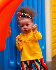 Nyla - 20" Reborn Baby Dolls Full Body Silicone Vinyl Black African American Newborn Girl