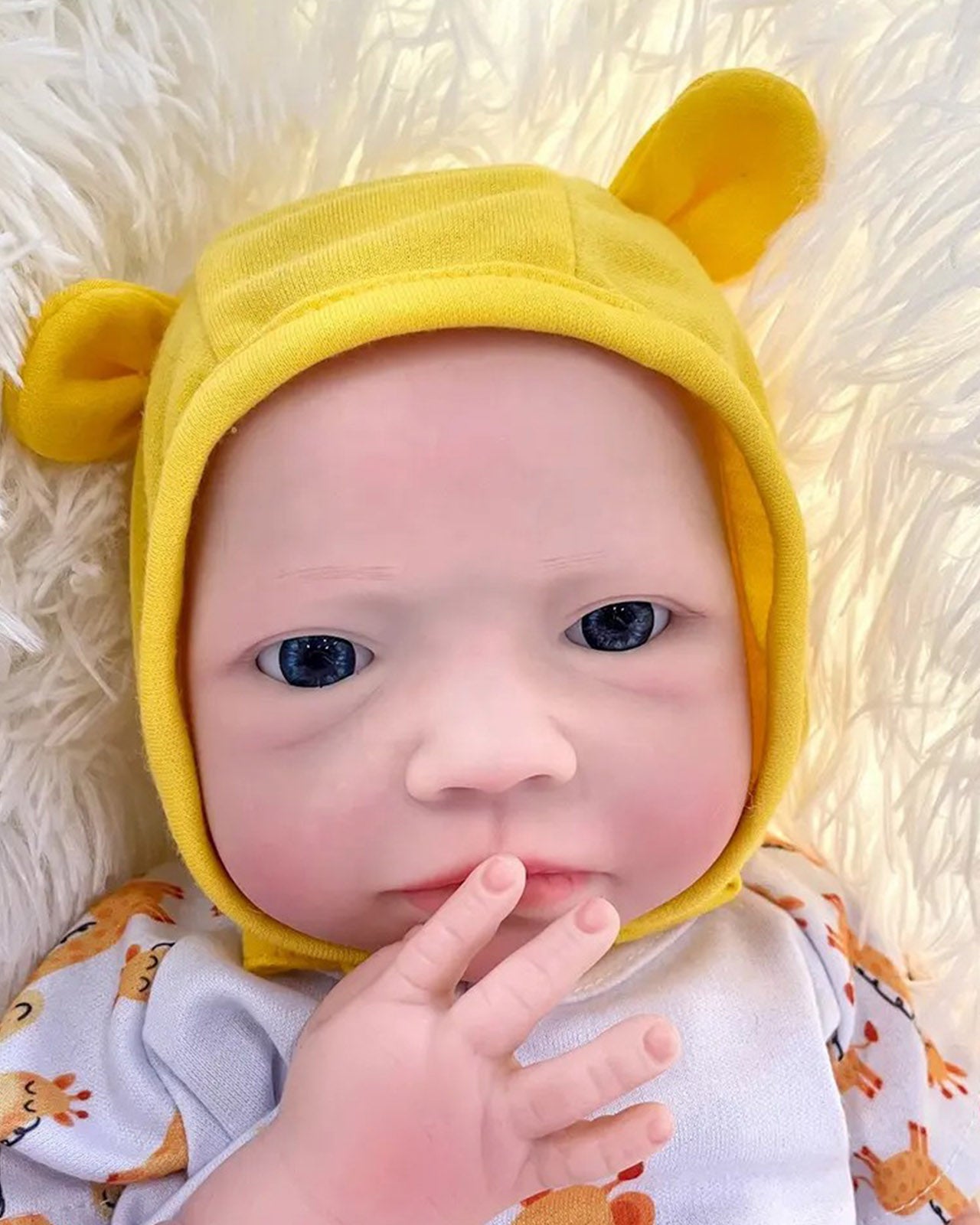 Cara - 18" Full Silicone Reborn Baby Dolls Adorable Awake Newborn Girl with Supple and Resilient Skin